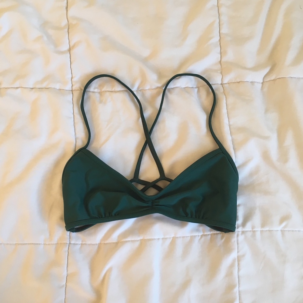 green bikini top